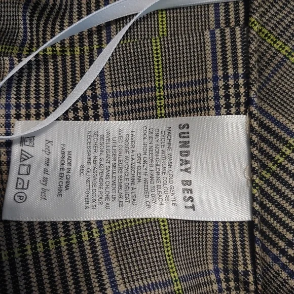 Aritizia Sunday Best "Olive" Mini Skirt  Pleated Plaid Size 2 - Picture 6 of 8